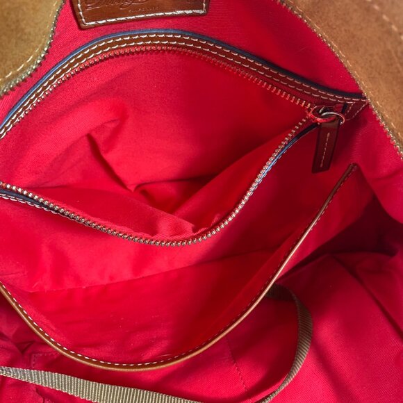 DOONEY BOURKE Burnt Orange Suede Tote w/ Charms/Fobs Style #: BSUED1521 - Picture 12 of 15